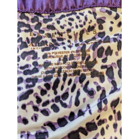 Alfani Intimates Leopard Print Pajama Sleep Pants Womens Plus XXL Purple Black - Picture 4 of 4